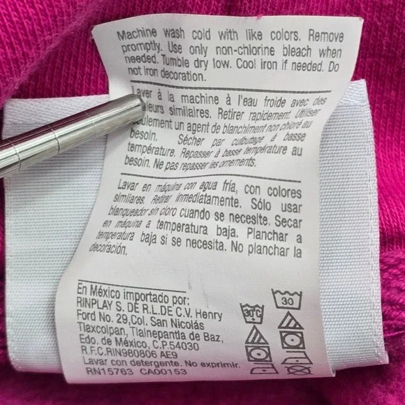 Champion Womens Pink Black Tie Dye Hoodie Sweatshirt XL Rose Logo - Picture 7 of 13